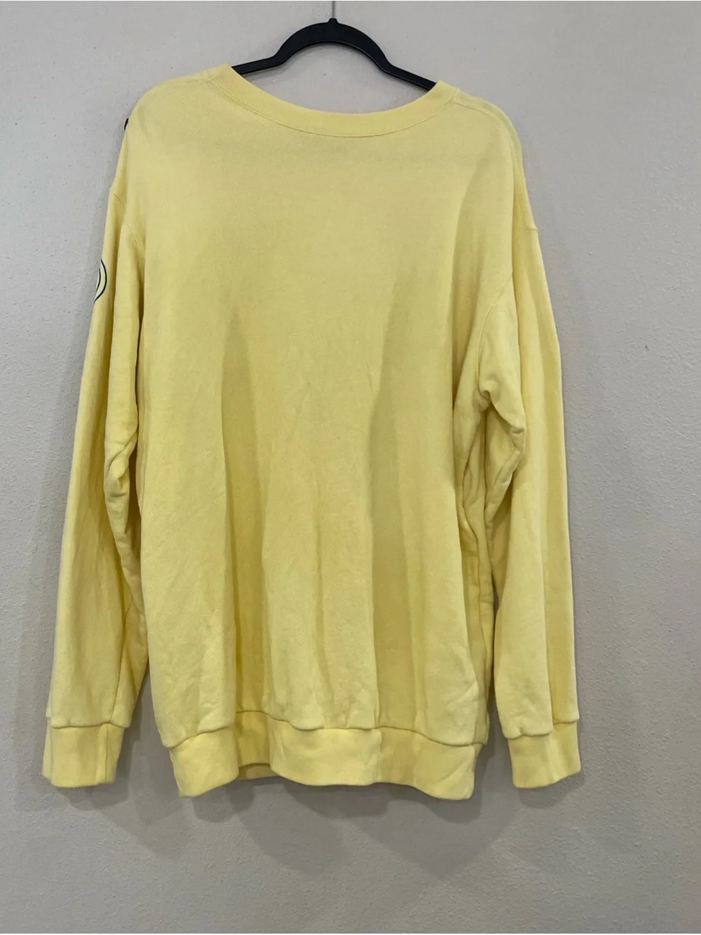 Gucci Yellow Crewneck Sweatshirt with Leaping Jaguar Graphic